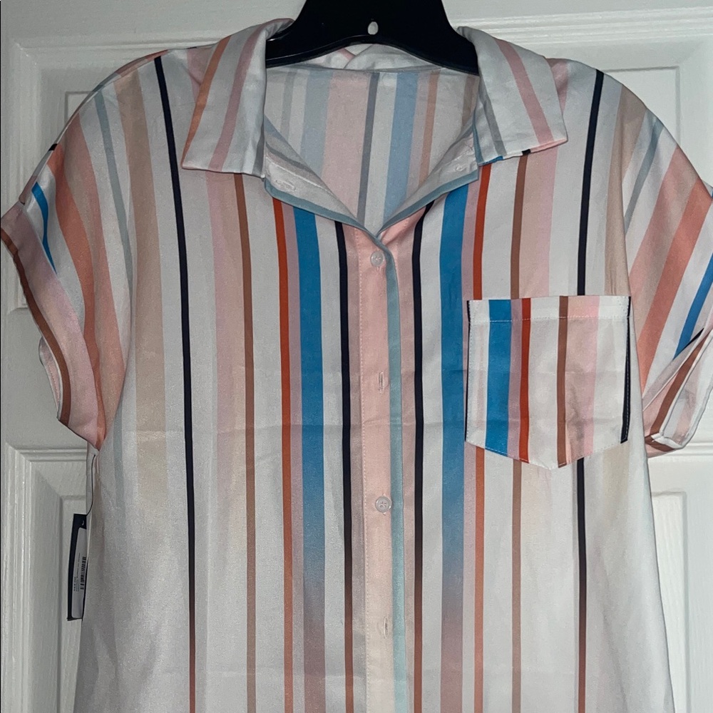 Dripping Paint Button Down Dress - Picture 5 of 6